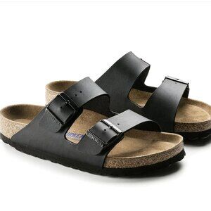 Birkenstock Arizona Sandal (Black/Velvet Grey)